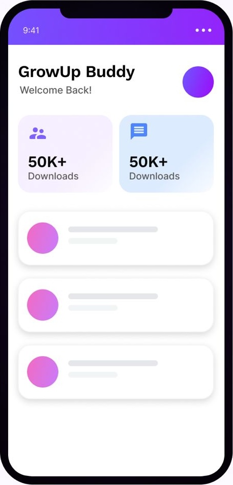 GrowUp Buddy app preview